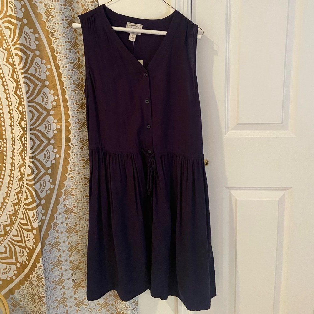 Brand New Navy Button Down Sleeveless Dress from G.H. Bass Size Small
